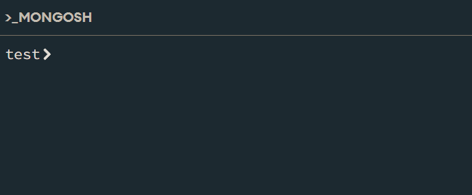 Exemple de résultat d'affichage apres la commande show databases dans la console Mongosh de MongodDB Compass.